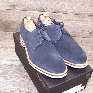 * NIB * $345 Allen Edmonds NOMAD 12 D Navy Suede * add $15 new Trees